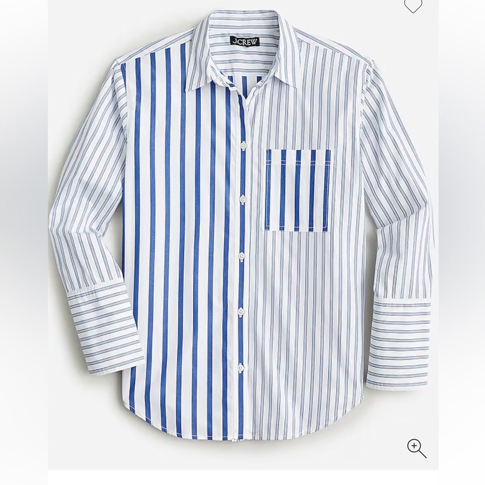 Jcrew Garçon shirt in cocktail stripe cotton poplin